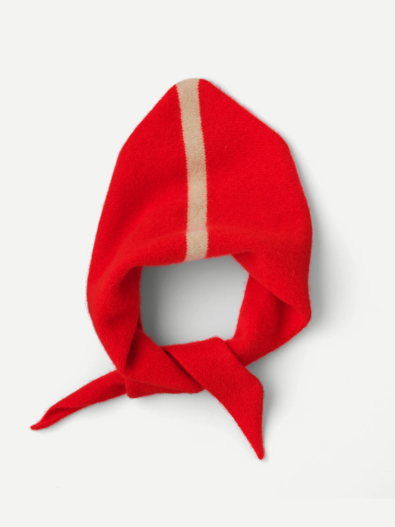 Red knitted neckerchief