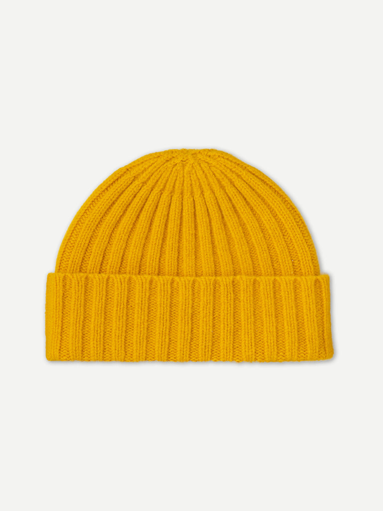 PLAIN RIBBED HAT GOLDEN EYE