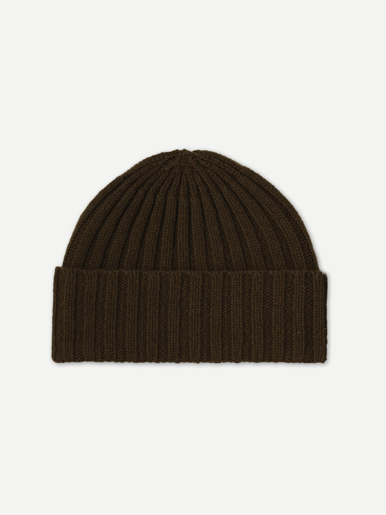 PLAIN RIBBED HAT MILITARY